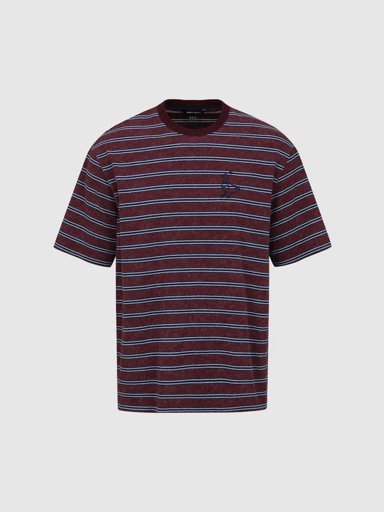 Striped Embroidered T-Shirt