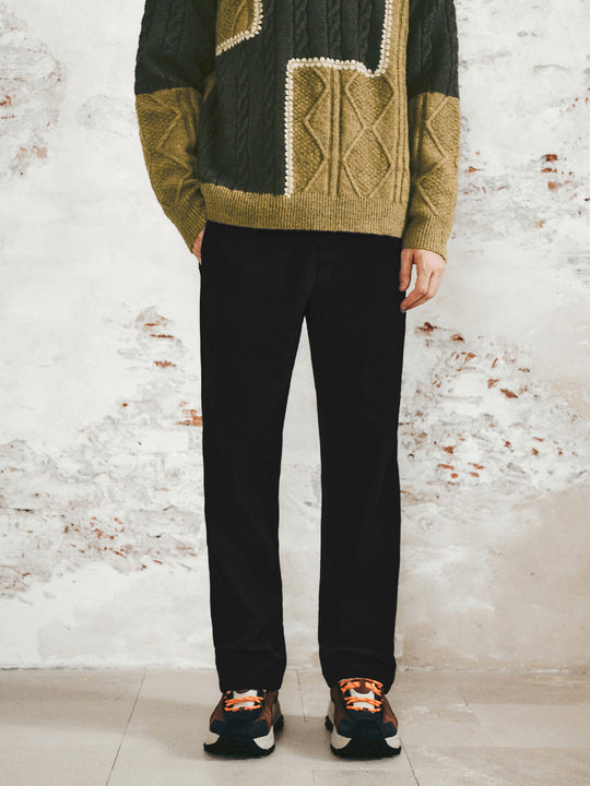 Pantalones rectos con cordón