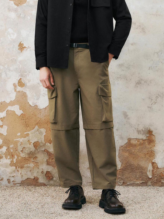 Elastic Flap Pocket Jogger Pants