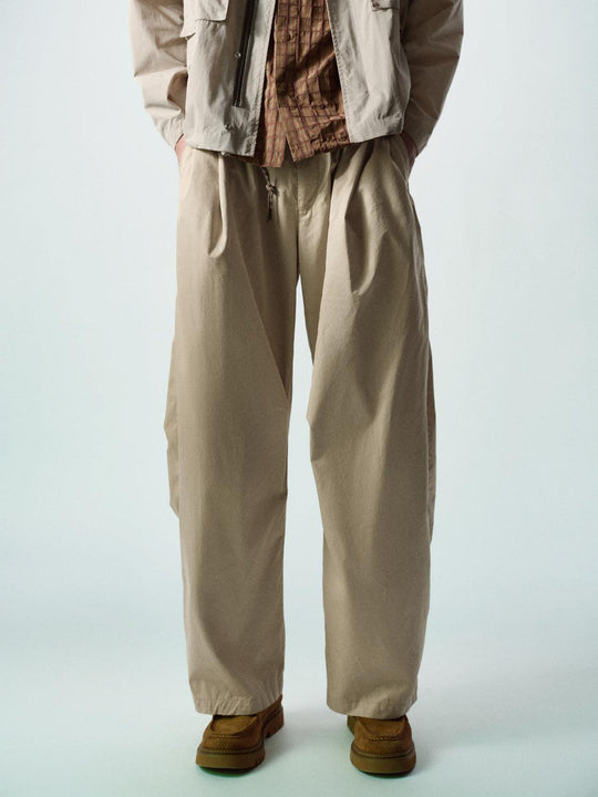 Pantalon cargo à jambes larges