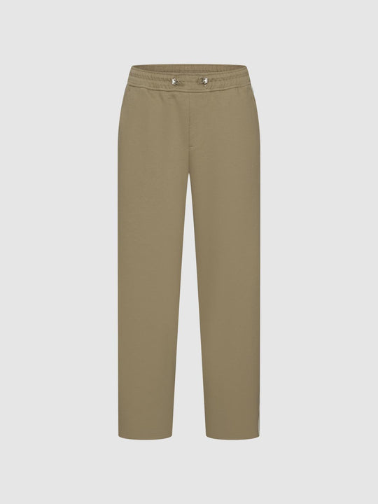 Pantaloni a gamba larga con striscia laterale