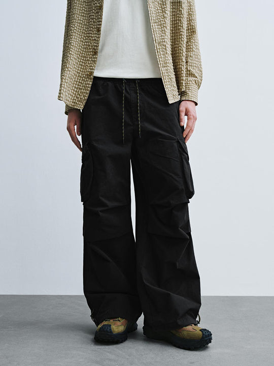 Pull On Wide Leg Cargo Pants