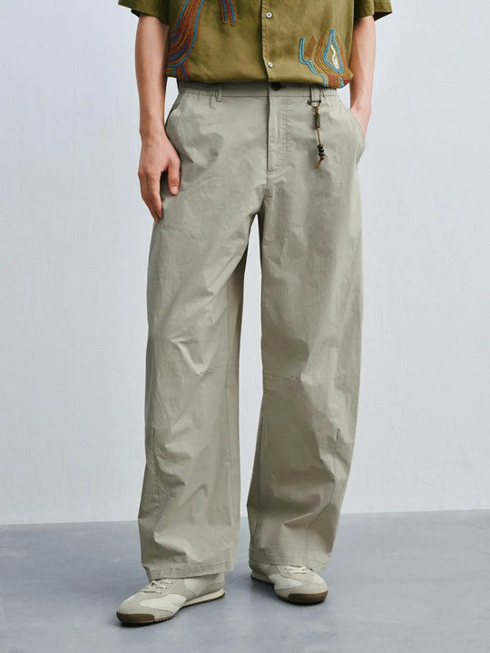 98% Cotton Thin Stretch Fabric Trousers