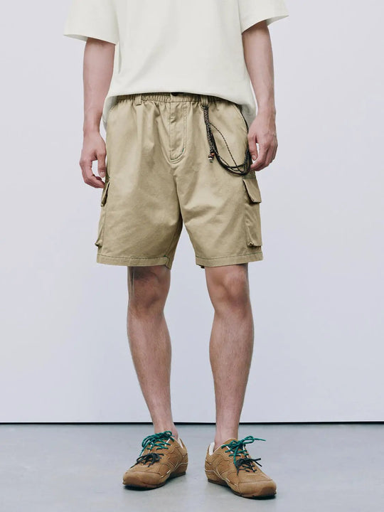 Cotton Cargo Pockets Shorts