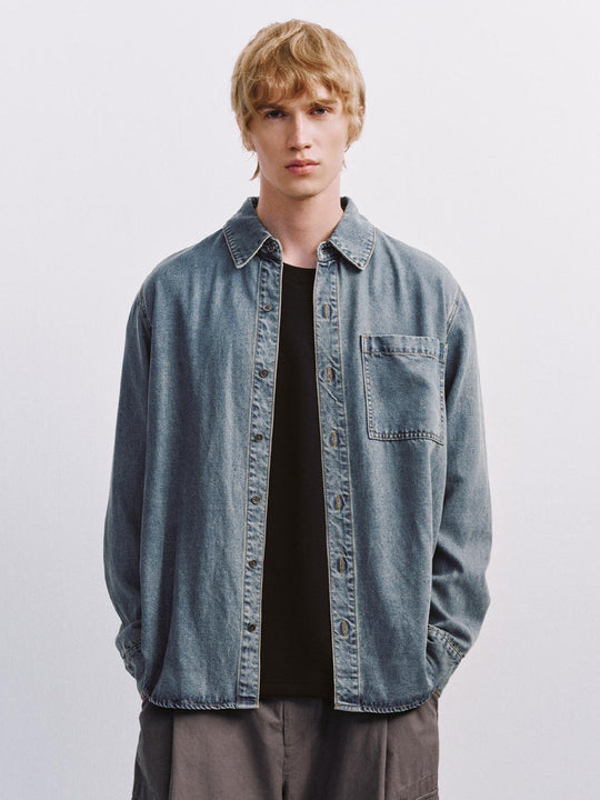 Hemdtaschen-Jeanshemden