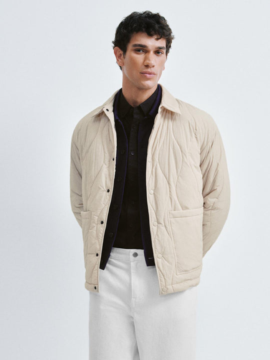 Patch Pockets Quilted Padded Jackets