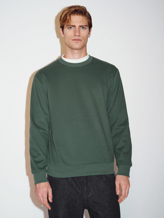 Sweat-shirts à manches longues et col ras du cou