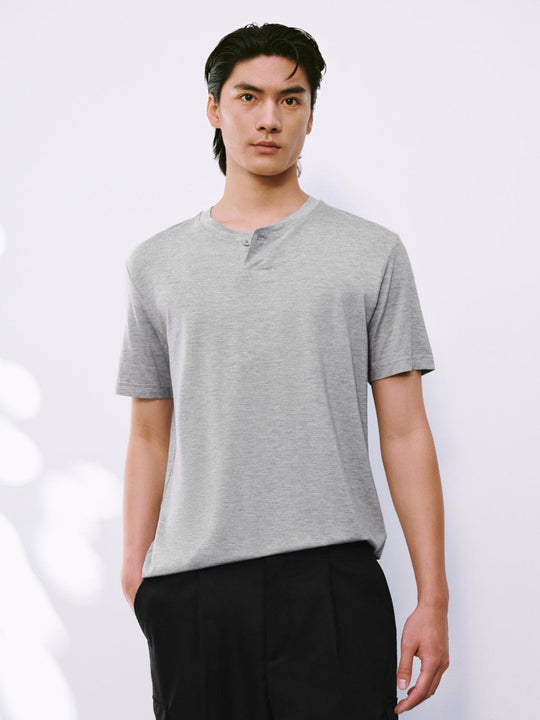 Henley-Ausschnitt T-Shirts