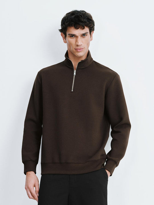 Stand Collar Half Zip Sweatshirts