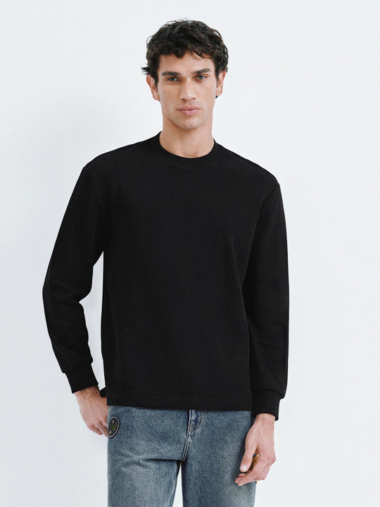 Felpe basiche con scollo rotondo