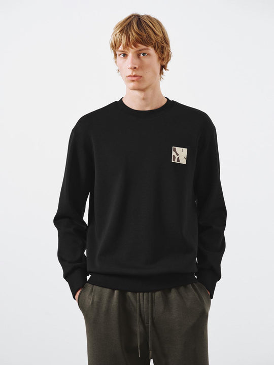 Embroidered Crew Neck Sweatshirts