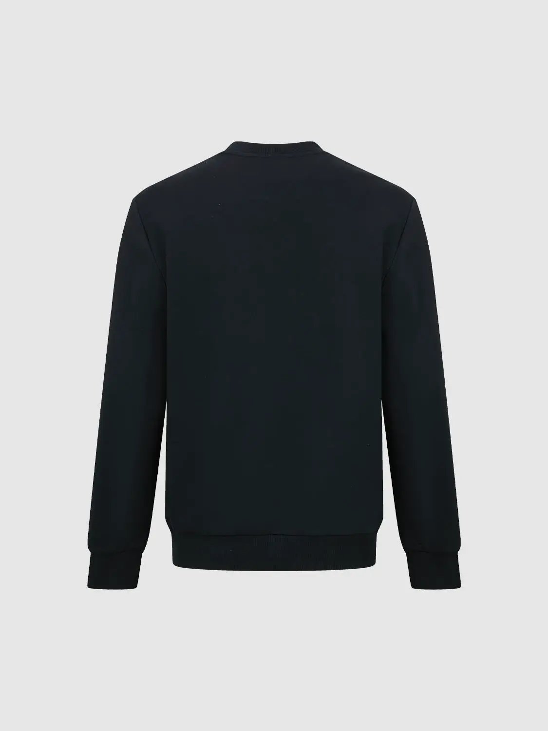 Sweatshirt by Urban Revivo Fashion, black, long sleeves, ribbed cuffs