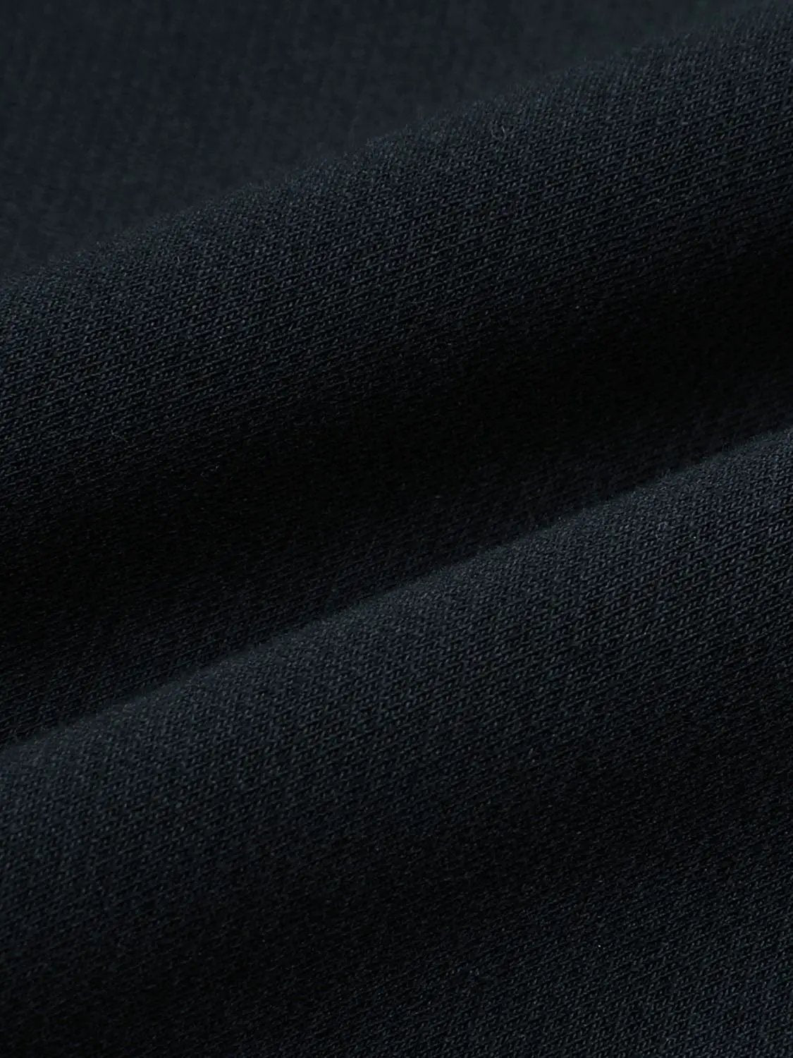Sweatshirt fabric close-up in black knit, Urban Revivo Fashion