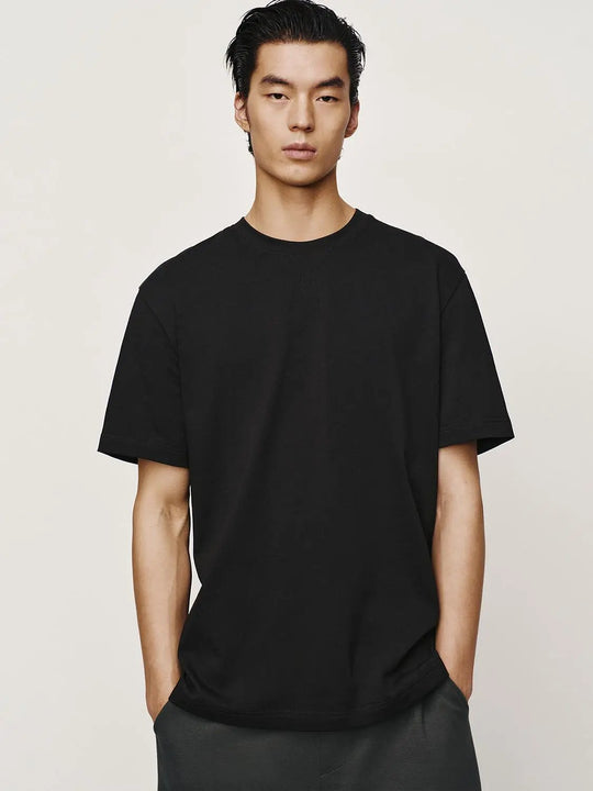 Cotton Medium Thickness Crew Neck T-Shirts