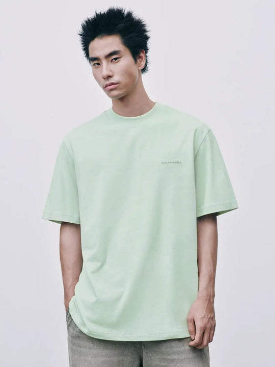 Boxy Crew Neck Short Sleeve Cotton T-shirt