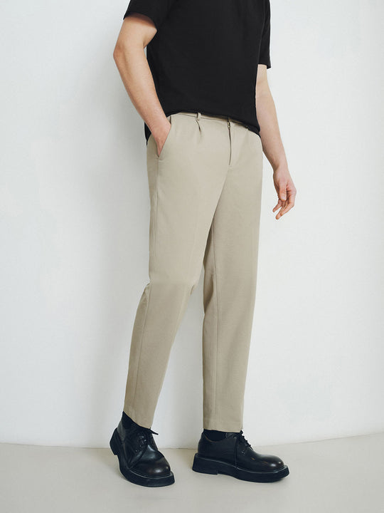 Pantalones Ajustados de Zanahoria