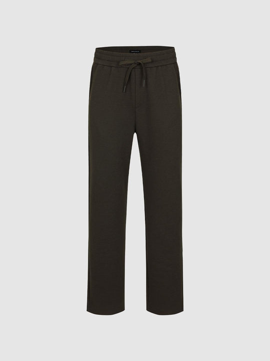 Pull On Drawstring Straight Pants