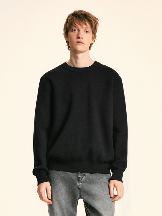 Strick-T-Shirts mit Rundhalsausschnitt