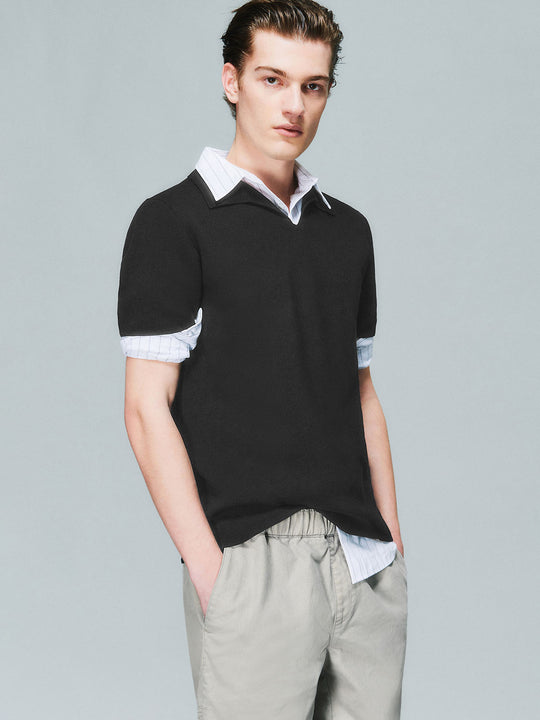 Lapel Knitted T-Shirts