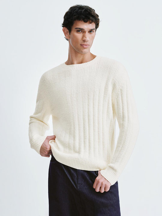 Ribbed Long Sleeve Knitted T-Shirts