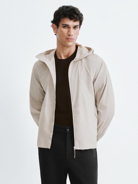 Jacken mit Blasen-Saum und Reißverschluss