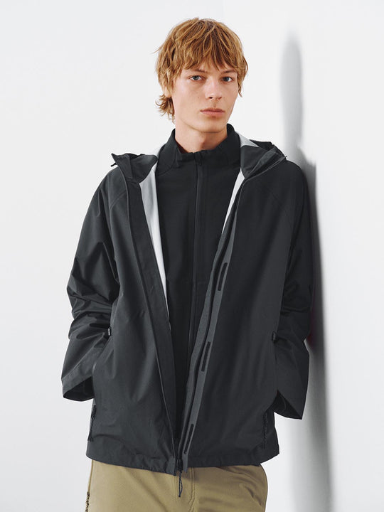 Hooded Drawstring Track Jackets