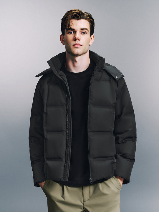 Zip Up Front Padded Down Outerwear