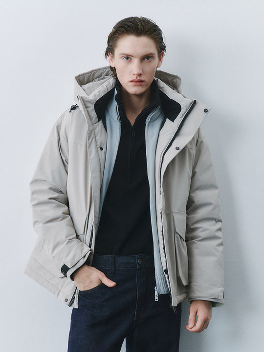 Felpa con cappuccio piumino