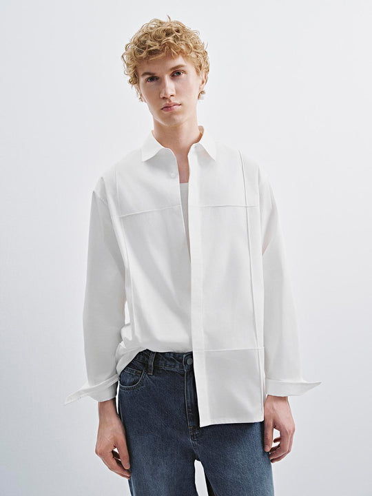 Hemden mit lockerer Passform und Knopfleiste
