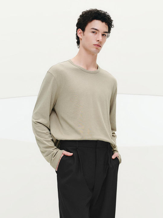 Crew Neck Long Sleeve T-Shirts