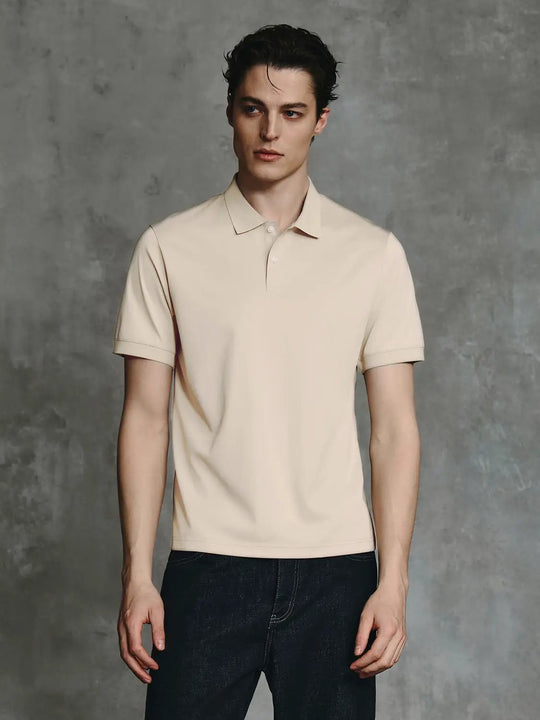 Cotton Thin Stretch Fabric Polo Shirts