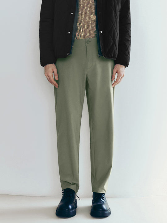 Pantalon coupe carotte régulier