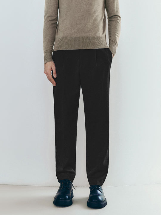 Pantalon coupe carotte régulier