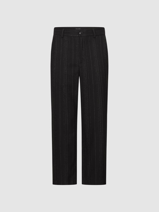 Pantaloni a gamba dritta a righe