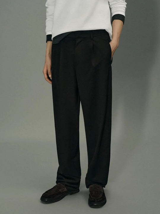 Medium-Thickness Straight Leg Tailored Pants