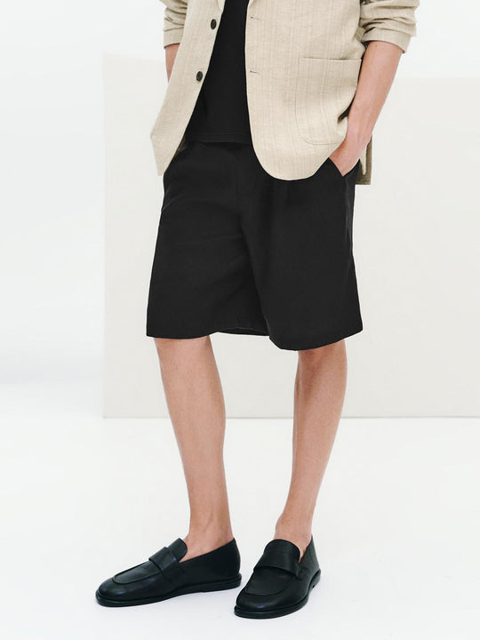Pleat Detail Shorts
