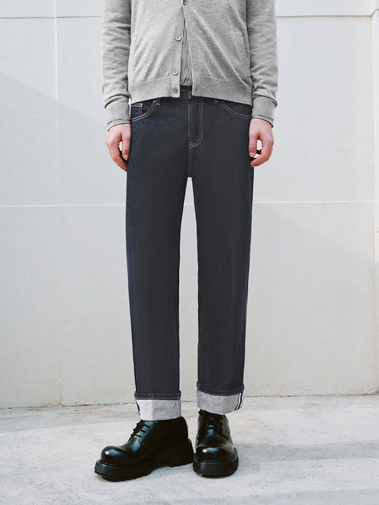 Turn-Up Denim Jeans