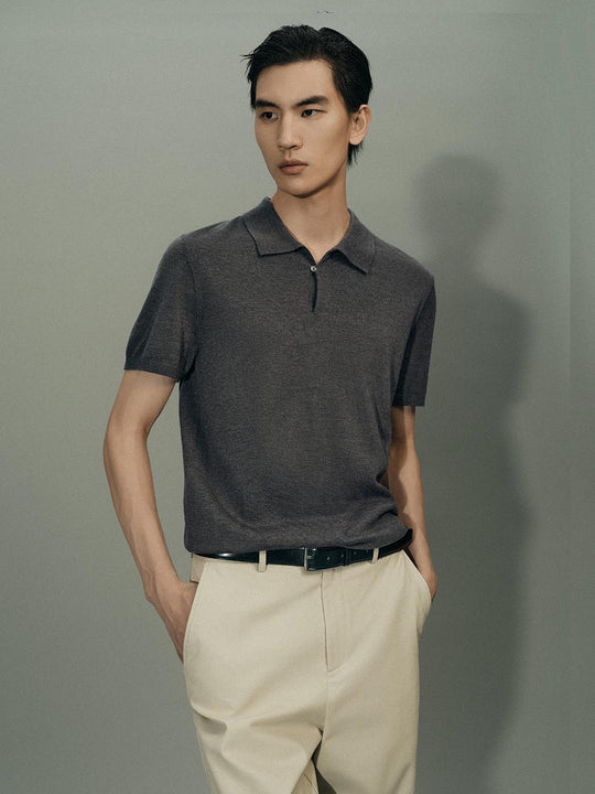 Polo Neck Knitted T-Shirts