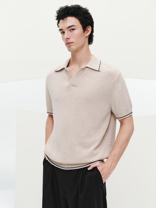 Polo Neck Knitted T-Shirts