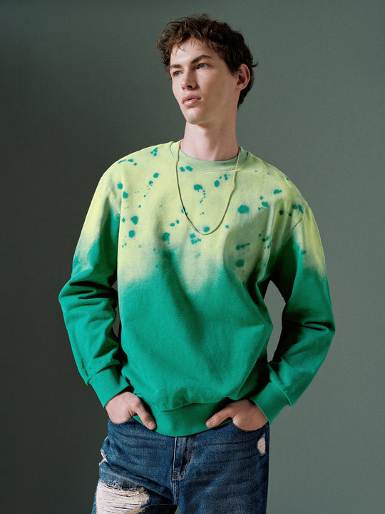 Sweat-shirts amples à col ras du cou