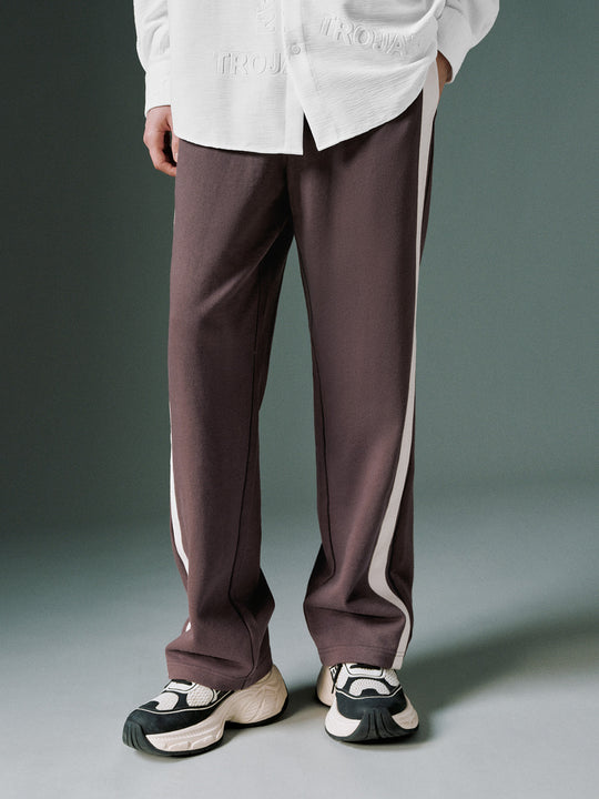 Loose Striped Straight Pants