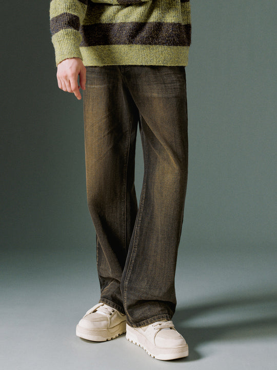 Jeans aus gewaschenem Denim