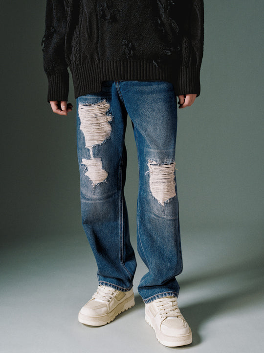 Ripped Denim Jeans
