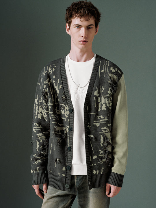 Cardigan in maglia con bottoni