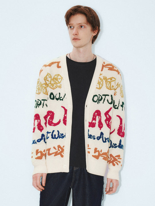 Cardigan lavorati a maglia regolari