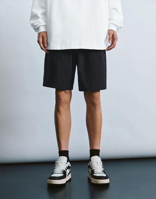 Pantalones cortos holgados con cordón en la cintura