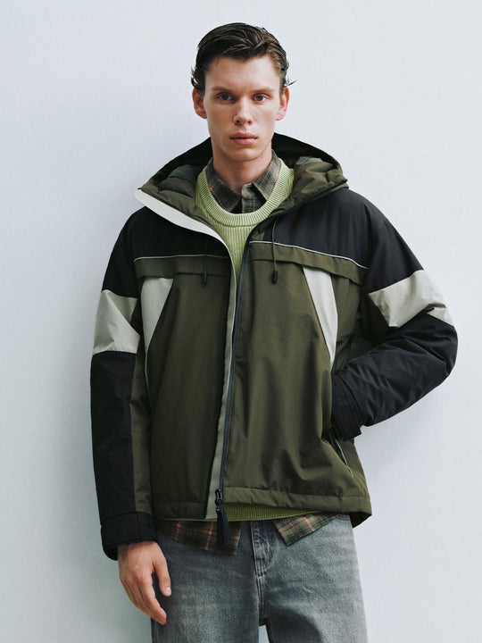 Contrast Colorblock Down Jackets