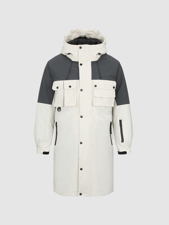 Contrast Hooded Down Jackets