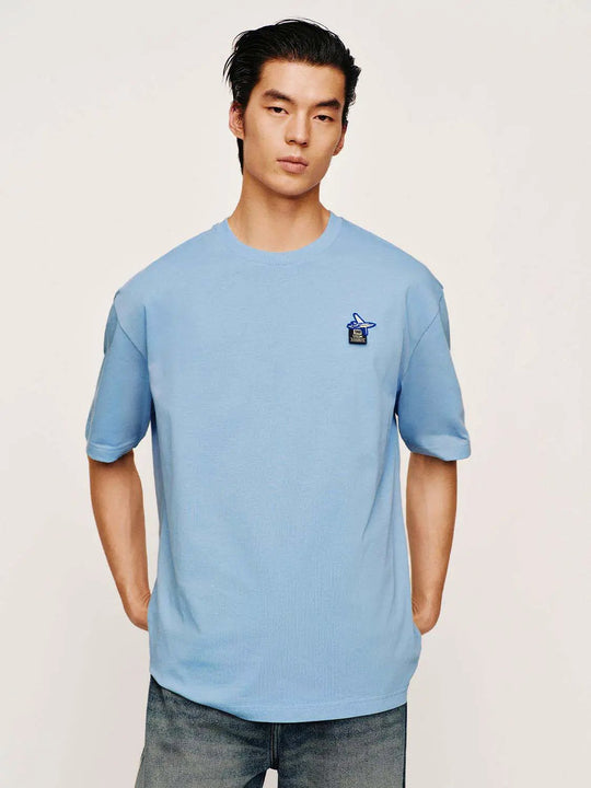 Cotton Slight Stretch Fabric T-Shirt