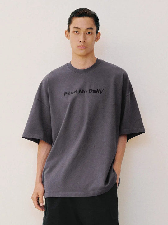 Oversized Boxy Graphic Drop Shoulder Cotton T-shirt
